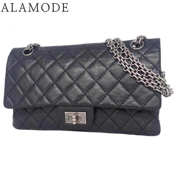 CHANEL(シャネル) 2.55 マトラッセ Wフラップ ショルダーバッグ ダブルフラップ 25 ...
