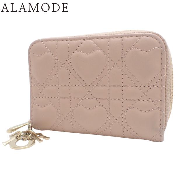Dior(クリスチャン・ディオール) カナージュ ボヤージュージップコインケース ハート ミニ財布 ...