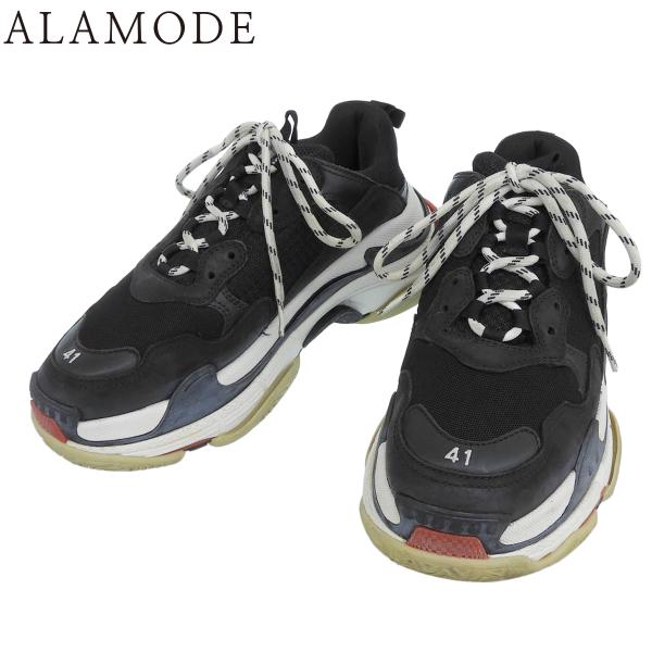 BALENCIAGA(バレンシアガ) トリプルエス スニーカー シューズ 靴 41 ブラック黒 赤 ...