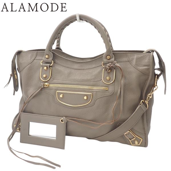 BALENCIAGA(バレンシアガ) クラシック メタリック エッジ シティ ハンドバッグ 2WAY...