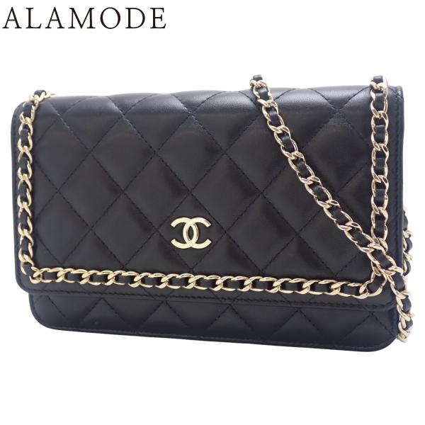 CHANEL(シャネル) マトラッセ ココマーク チェーンウォレット ショルダーバッグ ラムスキン ...