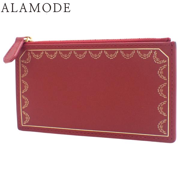 カルティエ ガーランド ドゥ カルティエ フラグメントケース カードケース ミニ財布 ボルドー L3...