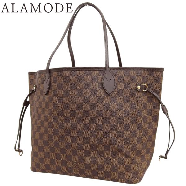 LOUIS VUITTON(ルイヴィトン) ダミエ・エベヌ ネヴァーフルMM トートバッグ 肩掛け ...