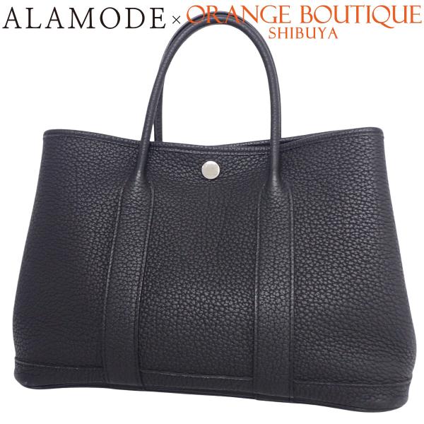 HERMES(エルメス) ガーデンパーティTPM ブラック黒 ネゴンダ シルバー金具 C刻印 ハンド...