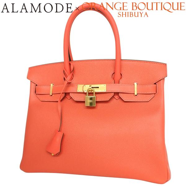 HERMES(エルメス) バーキン30 ローズジャイプール ピンク エプソン ゴールド金具 X刻印 ...