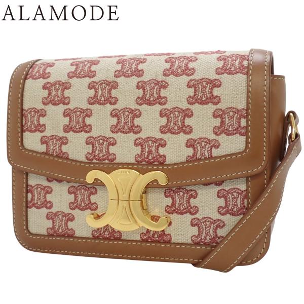 CELINE(セリーヌ) ティーン トリオンフバッグ ショルダーバッグ カーフ トリオンフ ブラウン...