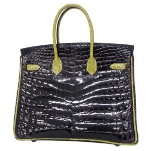 HERMES(エルメス) バーキン25 ブラッ...の詳細画像1