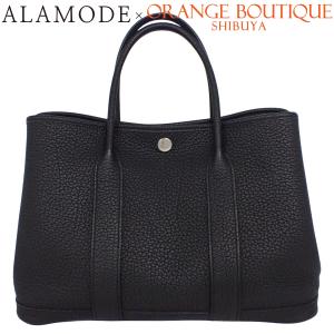 HERMES(エルメス) ガーデンパーティTPM ブラック黒 ネゴンダ シルバー金具 C刻印 ハンドバッグ トートバッグ 40802192964【アラモード】