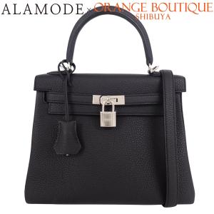 【未使用】HERMES(エルメス) ケリー25 (内縫い) ブラック黒 トゴ SV金具 K刻印 ハンドバッグ 2WAY ショルダー 40802197441【アラモード】