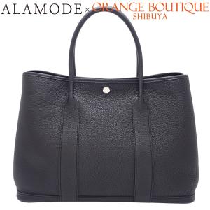 HERMES(エルメス) ガーデンパーティPM ブラック黒 ネゴンダ シルバー金具 Y刻印 トートバッグ ユニセックス 40802199280【アラモード】