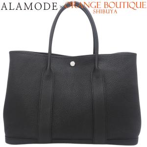 HERMES(エルメス) ガーデンパーティーPM ブラック黒 ネゴンダ パラジウム金具 シルバー金具 Y刻印 40802199345【アラモード】