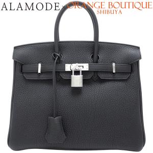【未使用】HERMES(エルメス) バーキン25 ブラック黒 トゴ シルバー金具 W刻印 ハンドバッグ レディース 40802201171【アラモード】