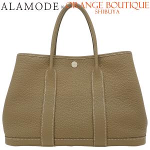 HERMES(エルメス) ガーデンパーティTPM エトゥープ/エトープ ネゴンダ シルバー金具 Z刻 ハンドバッグ トート 40802207535【アラモード】