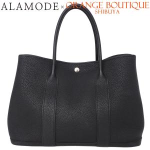 HERMES(エルメス) ガーデンパーティPM ブラック黒 ネゴンダ シルバー金具 Y刻印 トートバッグ 40802207562【中古】【アラモード】