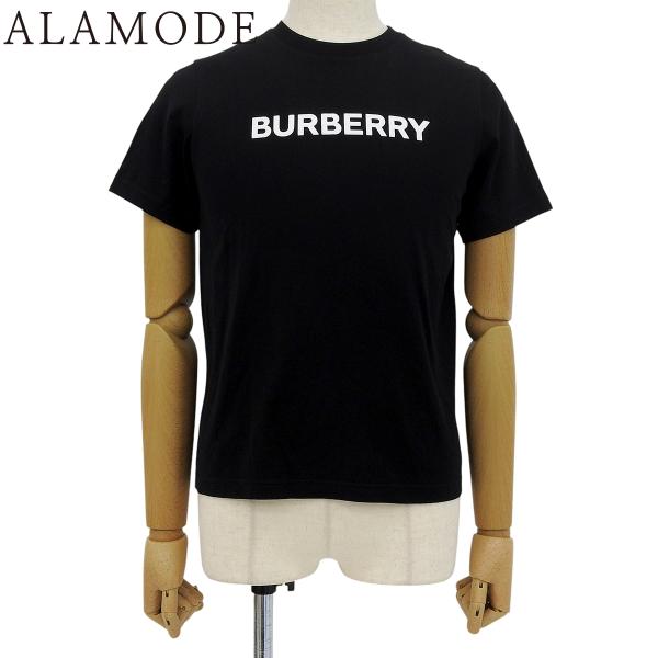 BURBERRY(バーバリー) ロゴ 半袖Tシャツ S コットン ブラック黒 メンズ 4080221...