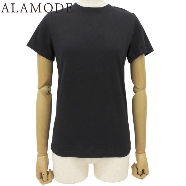 BALENCIAGA(バレンシアガ) 肩ロゴタグ Tシャツ 2019年 ファッション クルーネック ...