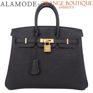 HERMES(エルメス) バーキン25 ブラック黒 トゴ ゴールド金具 W刻印 ハンドバッグ トートバッグ レディース 40802213064【アラモード】