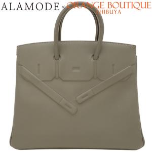 HERMES(エルメス) シャドウバーキン25 グリメイヤー グレー スイフト シルバー金具 U刻 ハンドバッグ トート 40802213081【アラモード】