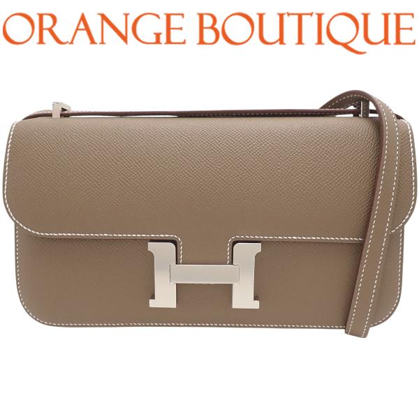 【新品】HERMES(エルメス) コンスタンスエラン ミロワール エトゥープ グレージュ エプソン ...