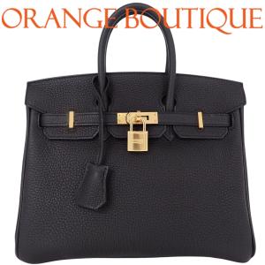 【未使用】HERMES(エルメス) バーキン25 G刻印 ブラック黒 トゴ ゴールド金具 ハンドバッグ レディース 40802218759【アラモード】