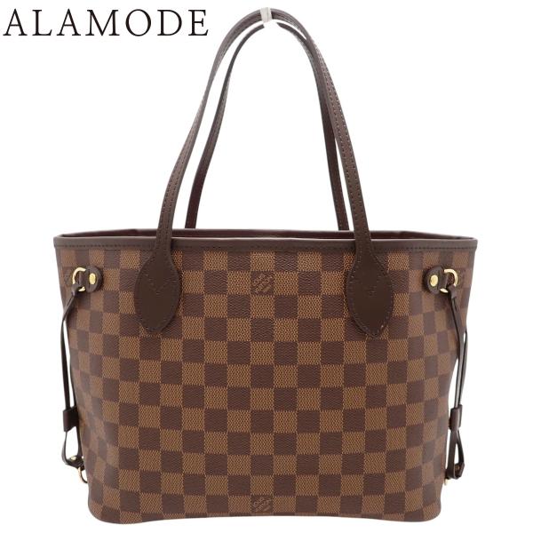 LOUIS VUITTON(ルイ・ヴィトン) ダミエ・エベヌ ネヴァーフルPM トートバッグ ブラウ...