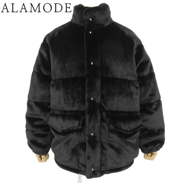 PRADA(プラダ) ファー オーバーサイズ ダウンジャケット 2024年 アパレル 38 ブラック...