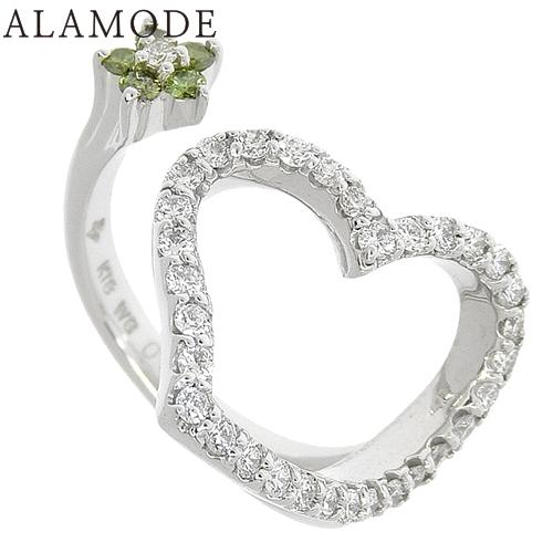 Ponte Vecchio(ポンテヴェキオ) ダイヤモンド ハート型リング K18 ホワイトゴールド...