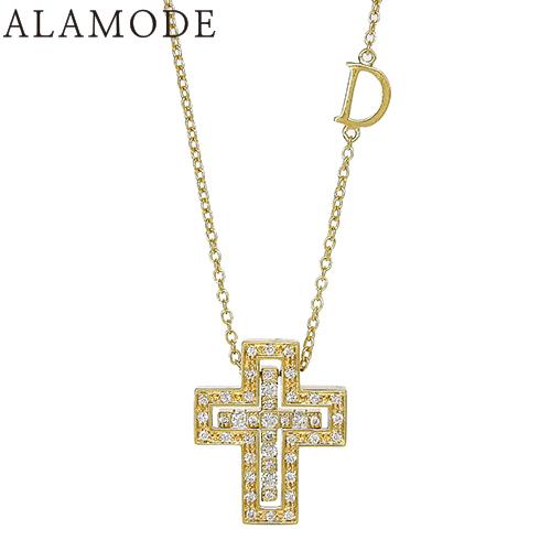 Damiani(ダミアーニ) ダイヤモンド クロス ネックレス 20083571 K18 イエローゴ...