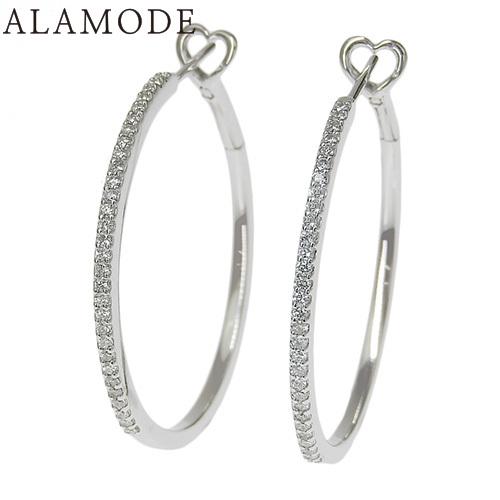 Ponte Vecchio(ポンテヴェキオ) D0.15,0.15 フープ ピアス ダイヤモンド K...