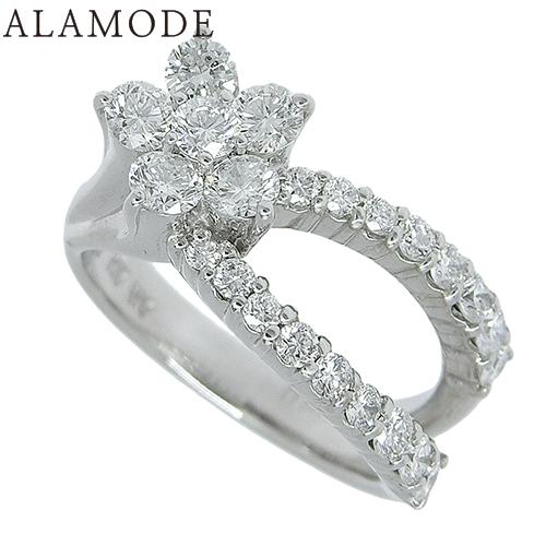 Ponte Vecchio(ポンテヴェキオ) D0.90 ダイヤモンド フラワーリング K18 WG...