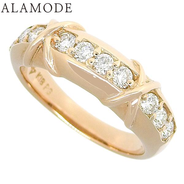 ポンテヴェキオ D0.30 ダイヤモンド ピンキーリング ダイヤモンド K18 ピンクゴールド PG...