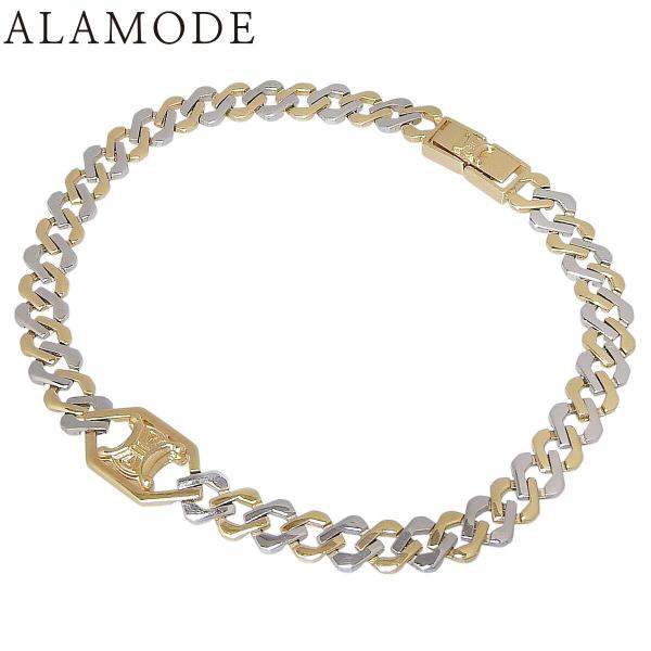 CELINE(セリーヌ) トリオンフブレスレット K18 ホワイトゴールド WG Pt850プラチナ...