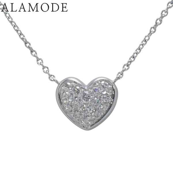 GRAFF(グラフ) D0.63 ハートシェイプ ペンダント ダイヤモンド K18 ホワイトゴールド...