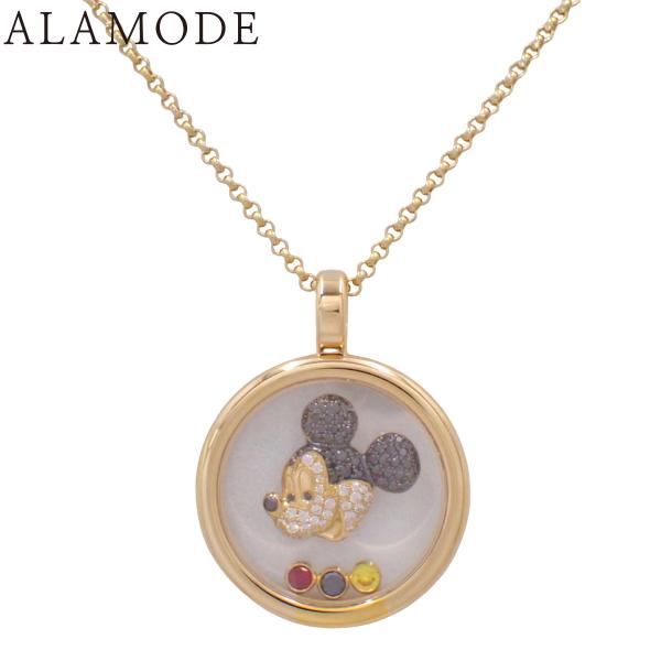 ショパール ハッピーミッキーコレクション ペンダント ダイヤモンド/ルビー/サファイア PG ネック...