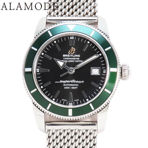 ブライトリング スーパーオーシャンヘリテージ42 A17321 SS 自動巻き 腕時計 ブラック シ...