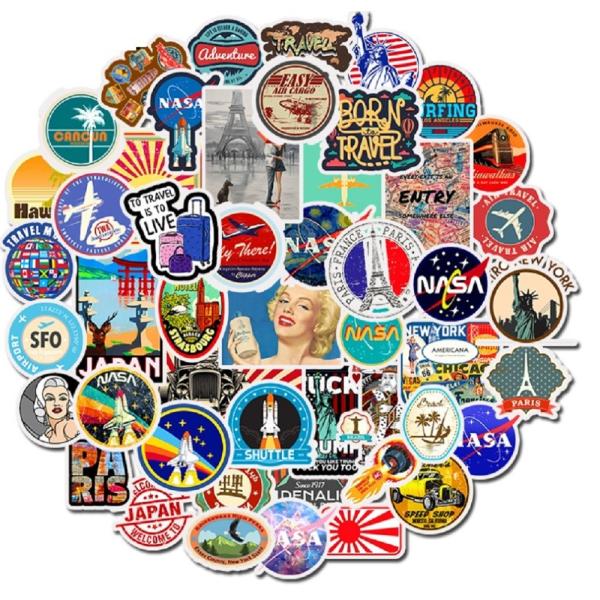 海外旅行　トラベル　飛行機　ロケット　自由の女神　エッフェル塔　パリ　日本　絶景スポット　NASA　...