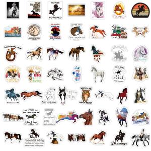 競馬 馬 馬術 騎手 競走馬 平地競走 シール...の詳細画像1