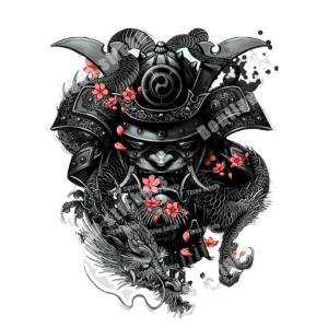 侍　龍　サムライ　桜　ドラゴン　武士　武士道　バイク　車　ボディ　ウィンドウ　部屋　ガレージ　デコレ...