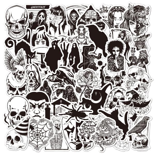 骸骨　スカル　頭蓋骨　ドクロ　髑髏　死神　デカダンス　ホラー　ハロウィン　ゴシック　Gothic　恐...