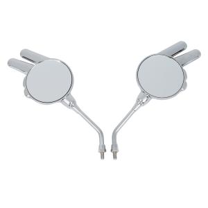 □じゃんけんミラー□チョキ（ブルー）左右セット 8mm正ネジ