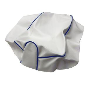 ディオ Dio(AF18/AF25) シート/カバー/生地/表皮 黒生地・青パイピング