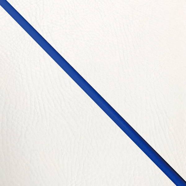 日本製 カスタム シートカバー スーパータクト(AF09) 白/青パイピング 張替 純正シート 対応