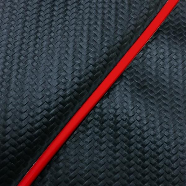 日本製 カスタム シートカバー チョイノリ カーボンブラック/赤パイピング  張替 純正シート 対応