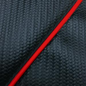 日本製 カスタム シートカバー シャリー 角ライト 12V カーボンブラック/赤パイピング 張替 純正シート 対応の商品画像