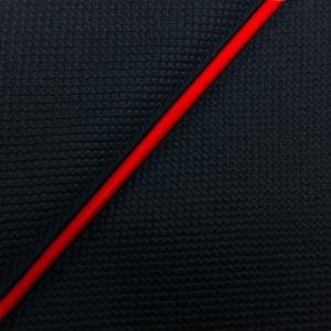 日本製 カスタム シートカバー ドリーム50 スベラーヌブラック/赤パイピング 張替 純正シート 対応