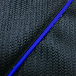 日本製 カスタム シートカバー スクーピー (AF55) カーボンブラック/青パイピング 被せ 純正シート 対応の商品画像