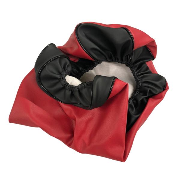 送料無料 リード80SS(HF04) シートカバー 黒/赤  被せるタイプ 純正シート 対応 補修用...