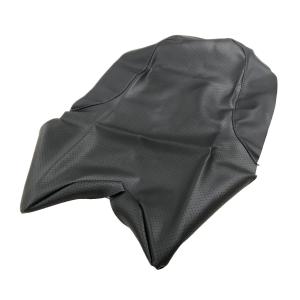 YBR125 ( 天剣国 13RE JYM125-7 LBPPCJLH ) シートカバー 黒エンボス/ステッチ：透明