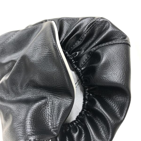 ビーノ VINO(5AU / SA10J) シートカバー 座面黒/ステッチ色透明/パイピング後 白 ...