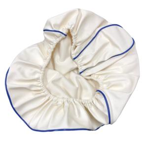 レッツ4 シートカバー 白生地・青パイピング  被せるタイプ 純正シート 対応 補修用 日本製